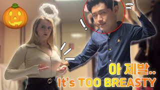 [AMWF] I Wore A Scandalous Outfit For HALLOWEEN To See How He Reacts... * Couldn't expect it...*