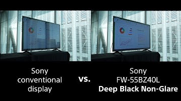 Sony BRAVIA Professional Display: See the difference of Deep Black Non-Glare | Sony Official