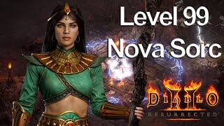 Diablo 2 Resurrected - My Level 99 Nova Sorceress Gears and Skills Guide Patch 2.6