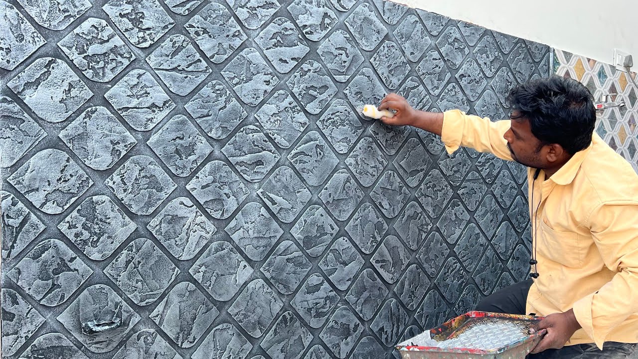 wall texture design Tiles combination | Wall Texture design ideas