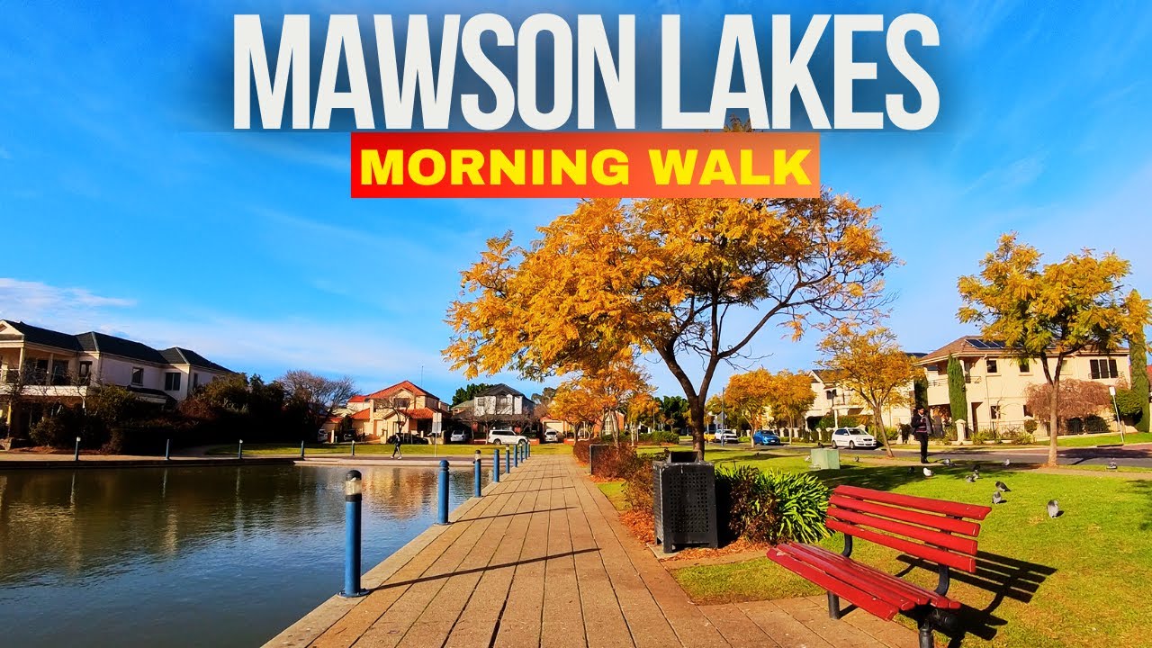 Morning Walk around the Lake at Mawson Lakes | Adelaide [4K] - YouTube