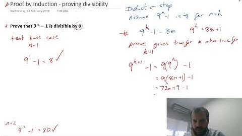 Proof by Induction Proving divisibility