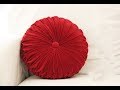 Super easy round cushion || how to make decorative pillow || Round Smocked Pillow Tutorial