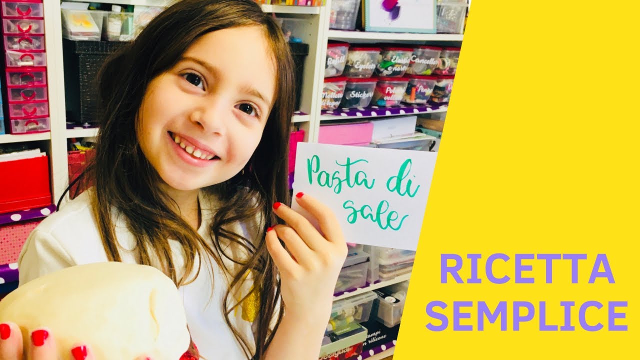 Come fare la Pasta di sale per bambini RICETTA YouTube