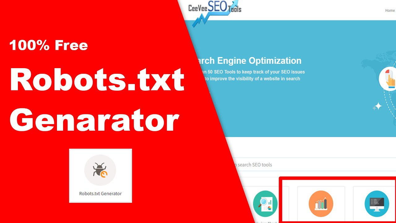 Best Robots.txt Generator Tool - How To Generate Robots.txt Free | ceevee-seotools - YouTube