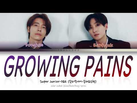 Super Junior-D&E (슈퍼주니어-동해&은혁) - "Growing Pains (너는 나만큼)" Color Coded Lyrics [Han/Rom/Eng]