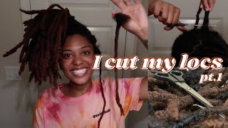 I CUT MY HAIR| locs big chop pt. 1| thequalityname
