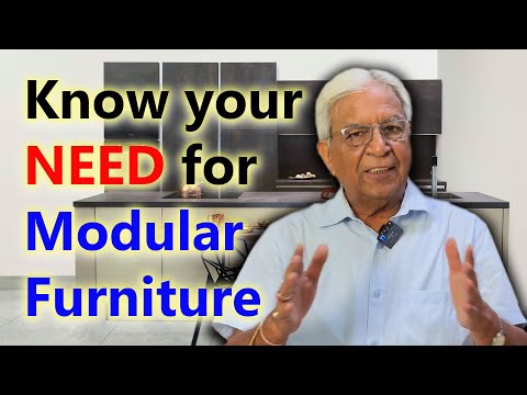 Know your need for Modular Furniture (in English) | Difference between European and Indian furniture
