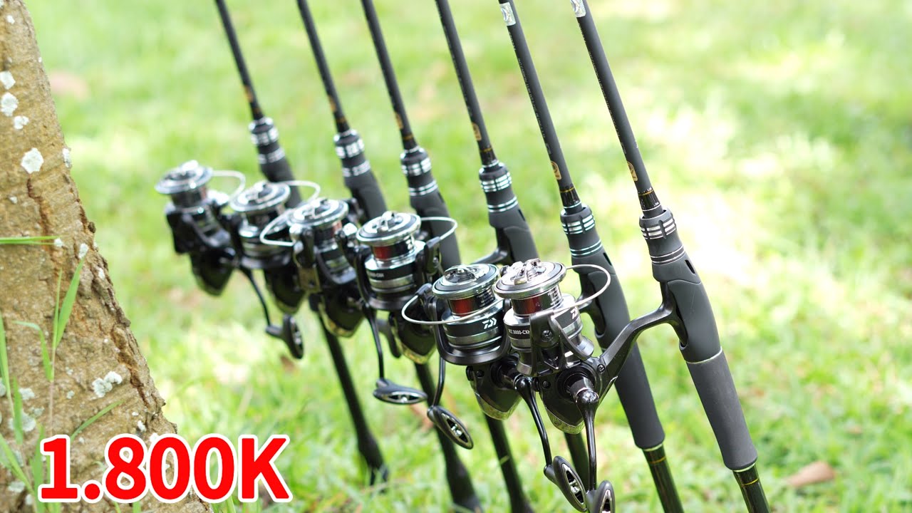 Combo lure 1.800K bảo hành ngọn 6 tháng - 1 năm, Cần Bulava Titanium 2m1 + Máy Daiwa RZ + PE X8