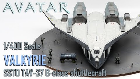 Avatar Valkyrie Shuttle Diorama - SLA 3D Printed 1/400 Scale Model