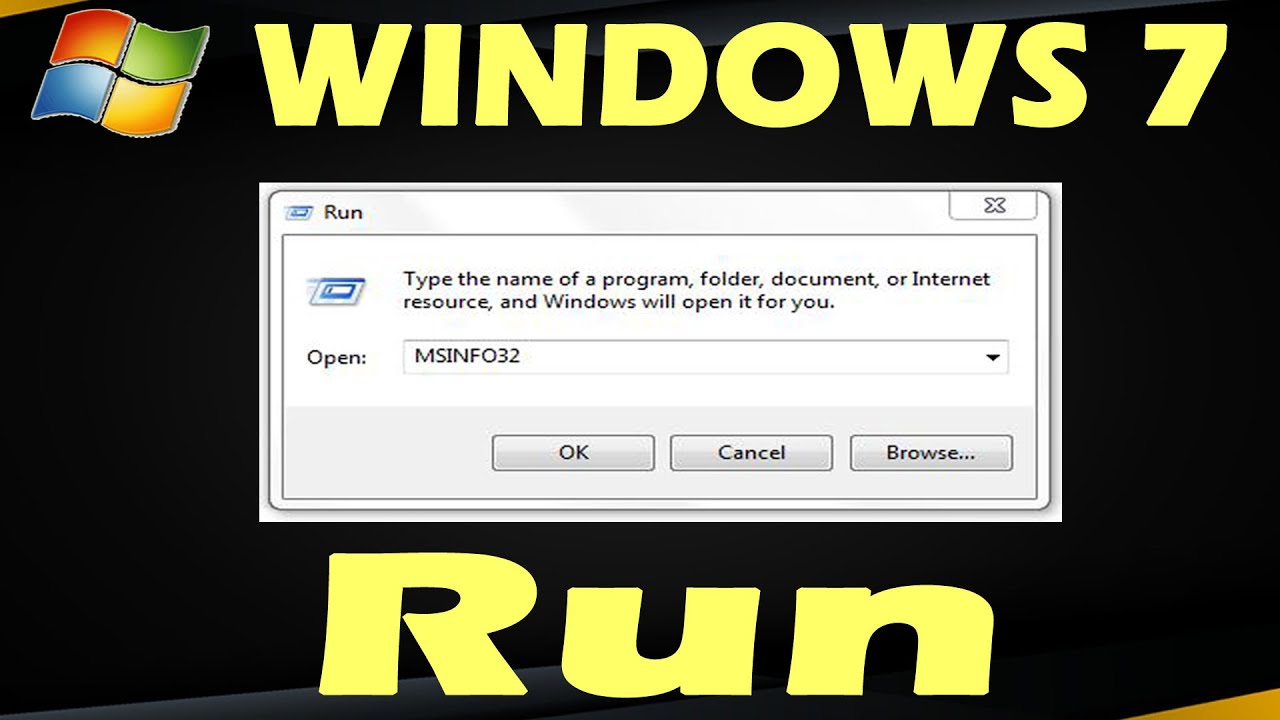 WINDOWS 7 में RUN का क्या यूज होता है What is the use of RUN option