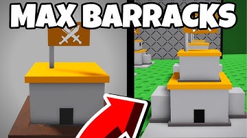Getting MAX LEVEL Barracks in Roblox Control Army
