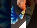 Mesmerizing Blue leaves Acrylic  Painting Technique 🍁🎨 #shorts #painting #art
