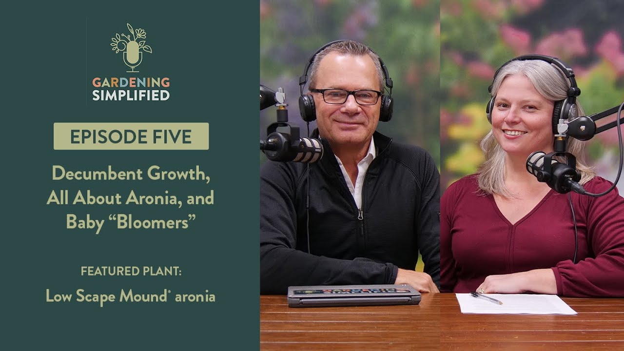 Decumbent Growth, All About Aronia, and Baby “Bloomers” | Gardening Simplified Radio Show | Ep. 5