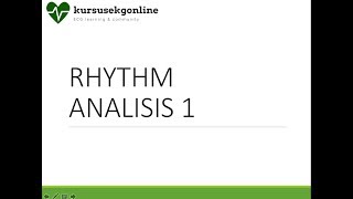 Ecg Tutorial 1thyrhm Analysis 1