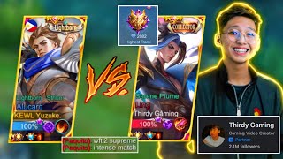Yuzuke Vs Thirdy Gaming | Top Global Alucard Vs Top 1 Supreme Fasthand Pro Player | Who Will Win?! 🔥