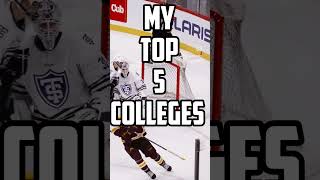 My top 5 colleges  #hockey #nhl