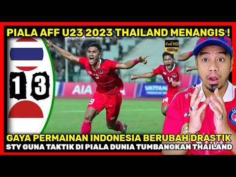 Thailand vs Indonesia 1-3 Semi Final AFF Championship U23 Highlight 2023 🇲🇾Reaction