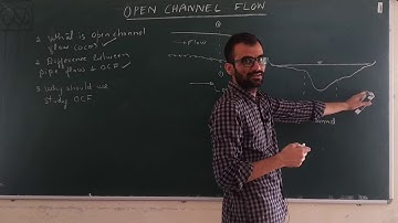 Open channel flow - 1 [Introduction examples, difference between pipe flow and open channel flow]