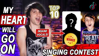 My Heart Will Go On - Singing Contest TOP 10 WINNERS REACTION! (Céline Dion #SingingChallenge)