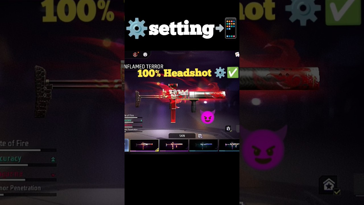 Secret Mac10 Headshot Trick & Setting 100% Working 😱 Free Fire