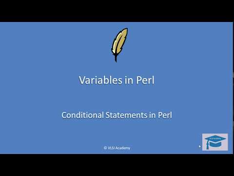 perl lec5 : conditional statements : if else | unless | switch case : explained