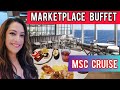 Msc seascape cruise lunch  dinner buffet full meals and drinks shortsshorts short.