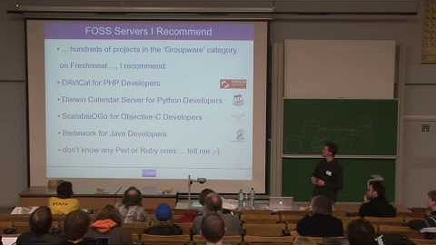 FOSDEM 2009 CalDAV - the open groupware protocol