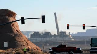 Navajo Generating Station Stacks Fall