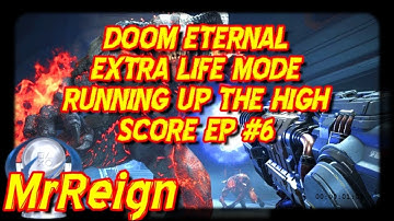 Doom Eternal - Extra Life Mode Playthrough Part #6 Running Up the High Score Gunpletionist Trophies