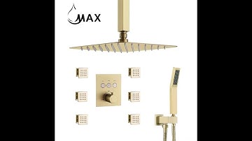 How To Install Thermostatic Shower Systems With 6 Body Jets | MAX Faucets | Installation Guide