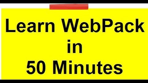 WebPack Tutorial | WebPack Tutorial for Beginners | WebPack in Angular