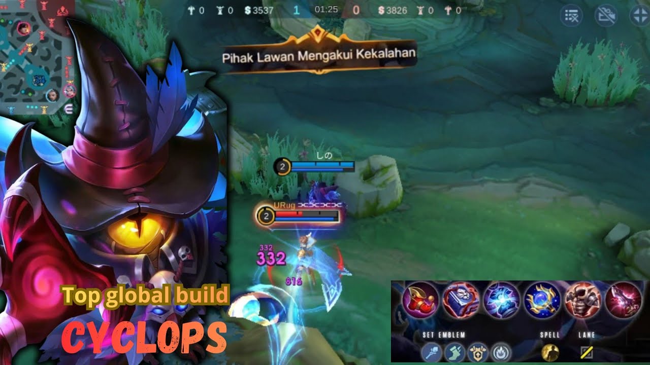 PIHAK LAWAN MENGAKUI KEKALAHAN ❗TOP GLOBAL BUILD CYCLOPS|MLBB