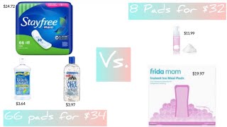 DIY Frozen Healing Pads For Postpartum Labor | Similar to FridaMom Ice Pads BETTER & CHEAPER