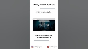 Harry Potter Website using HTML CSS and JavaScript