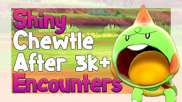 Live Shiny Chewtle after 3400+ Encounters & Evolution! | Pokémon Shield