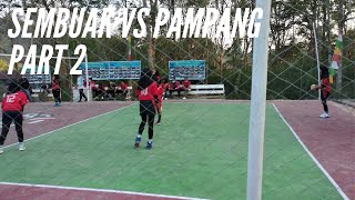 Tarkam Voli di Sepuk Tanjung Kecamatan Sebawi I Sembuak VS Pampang Part 2