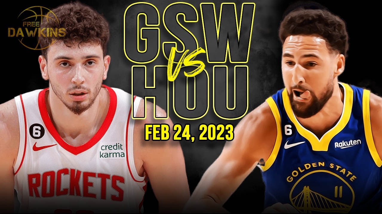 Houston Rockets vs Golden State Warriors Feb 24, 2023 Game ...