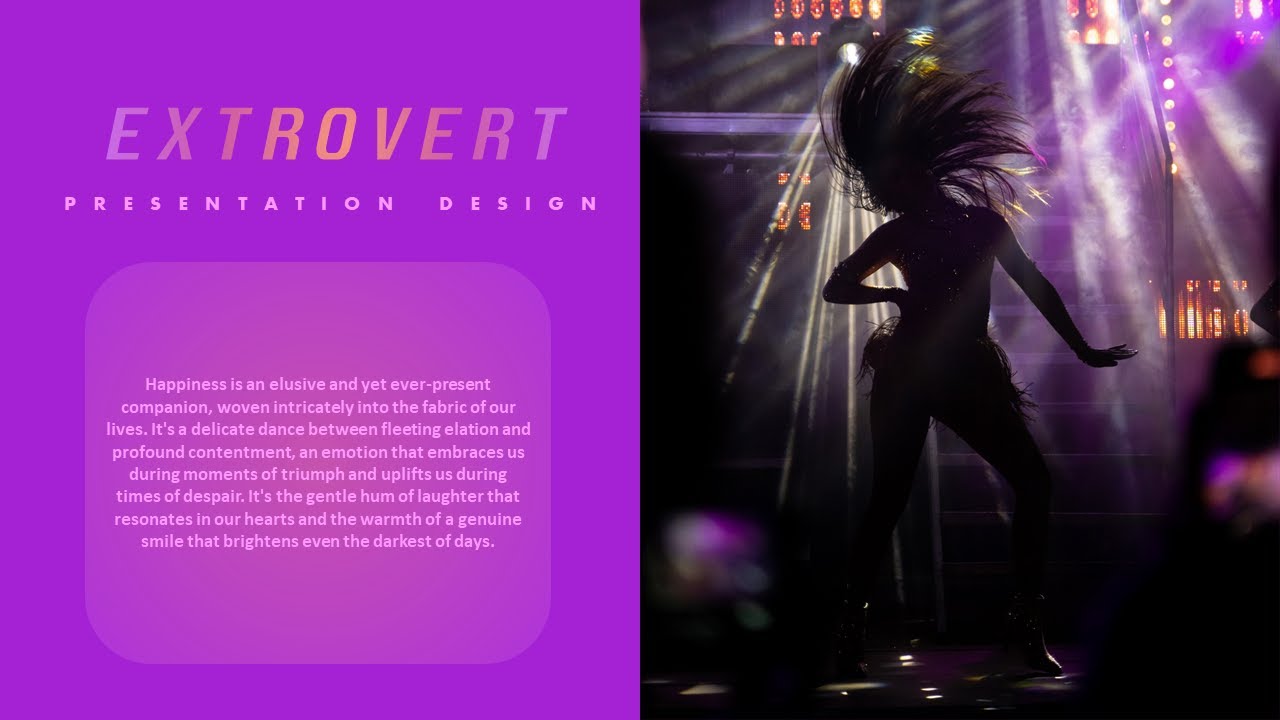 Extrovert - Slide Design in 89 Seconds - YouTube