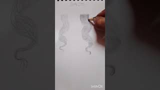 Beginner vs Artist: Drawing Hair Curls ✏️✨#shorts