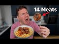 Mixing every meat into one meatball