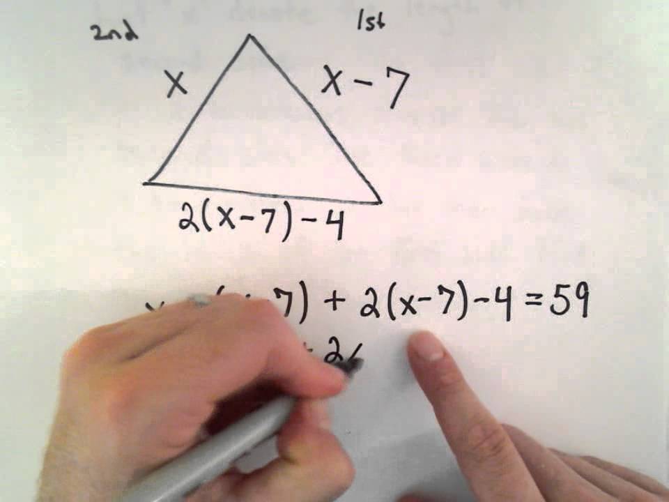 perimeter of isosceles triangle