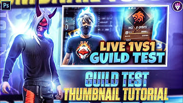 How To Make Guild Test Thumbnail In Android | Guild Test Thumbnail Tutorial Free Fire