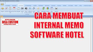 CARA MEMBUAT INTERNAL MEMO SOFTWARE HOTEL screenshot 2