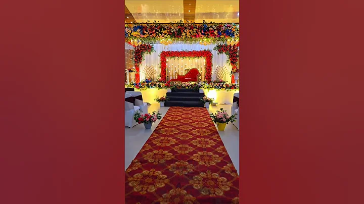 New Wedding Decoration Ideas. Best Wedding Stage Decoration Ideas | Wedding decor #shorts​ #wedding​
