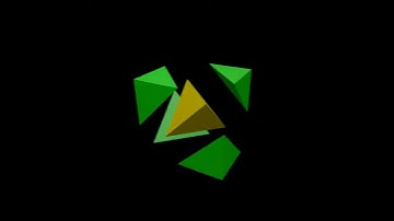 Cube exploded into tetrahedra