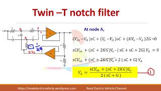 Band reject filter using op amp|Twin T notch filter derivation |Ch 31