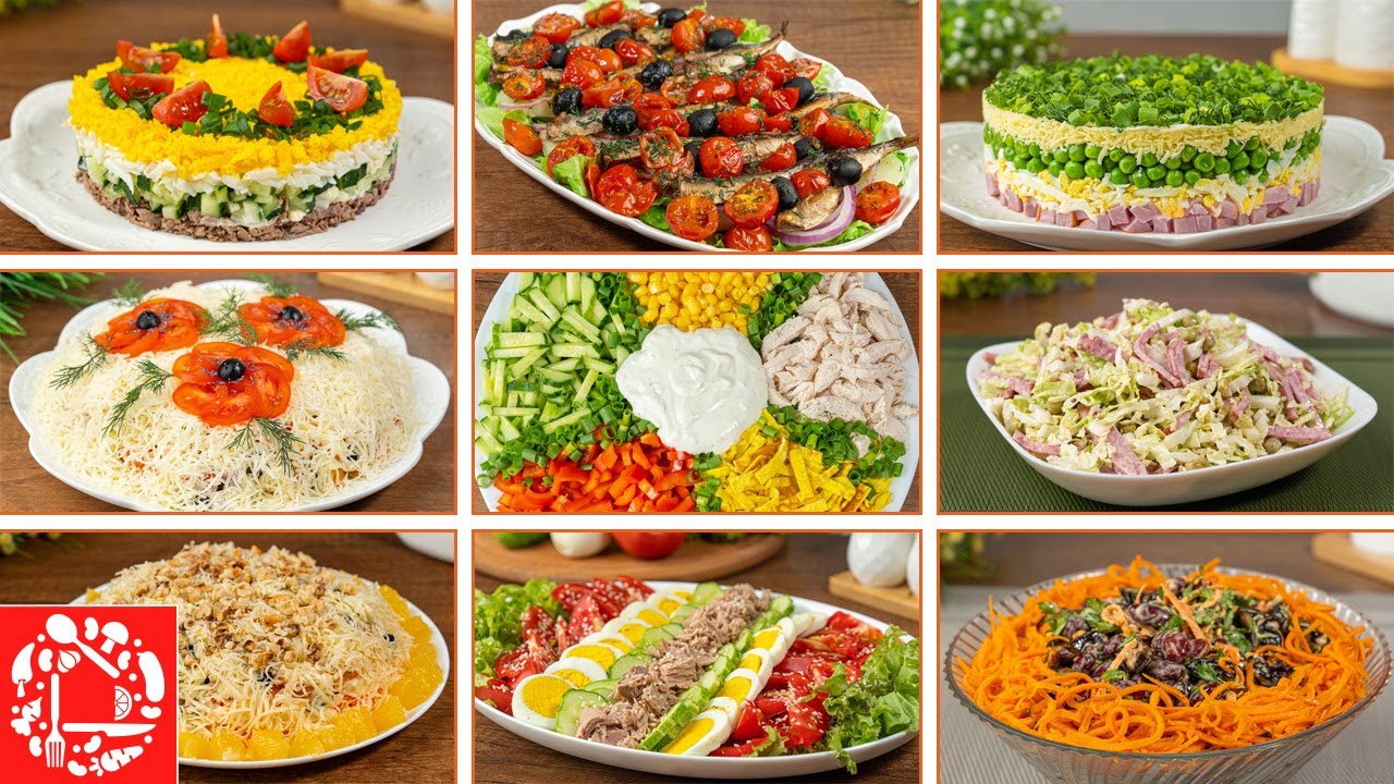 28 САЛАТОВ на Новогодний Стол 2025. Быстро, Красиво и Очень Вкусно!