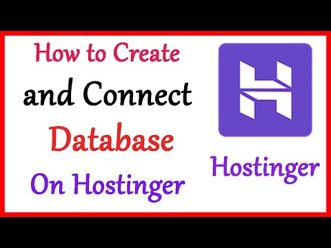 How to Create and Connect Database on Hostinger 2020 | How to Create Database on Hostinger.