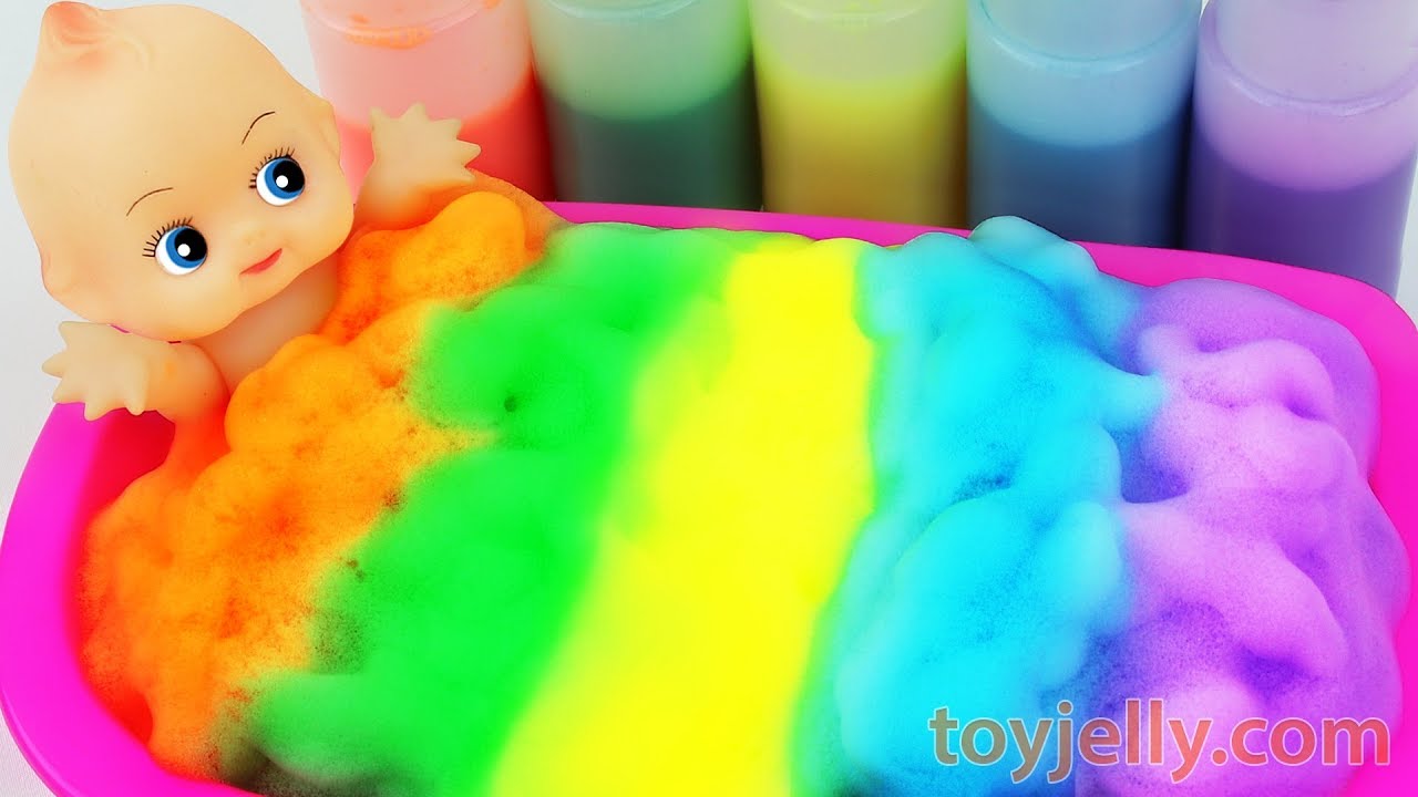 Download Learn Colors Baby Doll Body Paint Color Foam Bubble Bath Time Suprise Eggs Baby Finger Song for ...